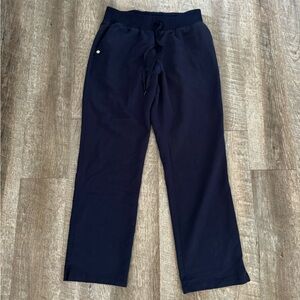 Women Navy Drawstring Scrub Pants Jaanuu